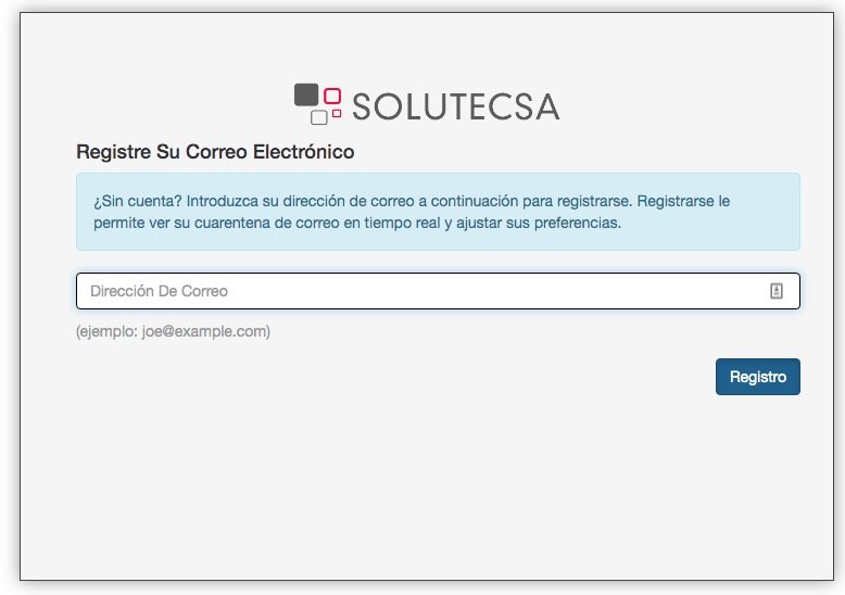 Registro de correo en antispam
